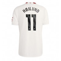 Camisa de Futebol Manchester United Rasmus Hojlund #11 Equipamento Alternativo 2023-24 Manga Curta